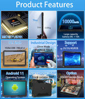 Tablet Tangguh Industri CENAVA A18ST Ip68 Tahan Air Mtk8781 8G+128Gb Nfc Wifi Gps Kartu Id Uhf Beidou Android 13