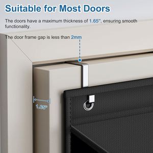 Door-Hanging <b>Storage</b> Rack Wardrobe Hanging <b>Storage</b> Bag Wardrobe Organization Multi-Compartment <b>Storage</b> Hanging Bag - Product Image 4