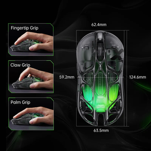 Ratón para Juegos GravaStar Mercury X Air, PAW3950, 32000 DPI, 8000 Hz, 56G, Estructura Abierta, RGB, para Esports Competitivos de FPS - Product Image 2