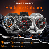 Reloj Deportivo Inteligente AK95 de Alibaba, Electrónica Inteligente, Monitoreo de Salud, Resistente al Agua IP68, Linterna, Carga Magnética, Relojes Inteligentes de Fitness