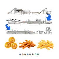 Automatische productielijn voor aardappel-frites voor diepvriesfabrieken met een systeem voor blancheren, drogen, frituren en invriezen