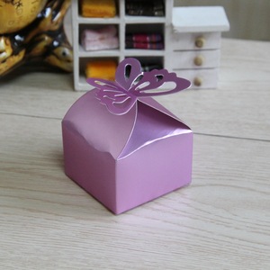 Cajas de Dulces Plegables Desechables de Papel Perlado <span class=keywords><strong>con</strong></span> Diseño de Mariposas Multicolores, para Bodas, Fiestas, Recuerdos de Boda - Product Image 4
