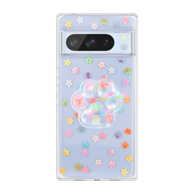 TPU Clear Phone Grip Glitter Phone Case Cover & Kickstand Protective Impact-Resistant Pixel 8 Case for Google Pixel 7 Pro Case