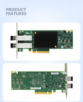 Adaptateur de bus hôte PCIe 3.0 double port SFP Broadcom LPE32002-AP 32 Gbit/s Ethernet interne neuf pour serveur en stock