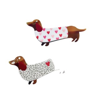 Porte-clés en acrylique motif chien teckel <span class=keywords><strong>de</strong></span> dessin animé, design créatif, <span class=keywords><strong>vente</strong></span> en gros, fabrication DIY, promotion spéciale Allemagne - Product Image 6