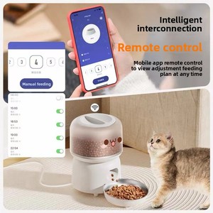 Alimentador inteligente para mascotas de acero inoxidable al por mayor, control remoto WiFi, temporizador automático, cuenco para perros y gatos, control remoto cuantitativo sólido automático - Product Image 3