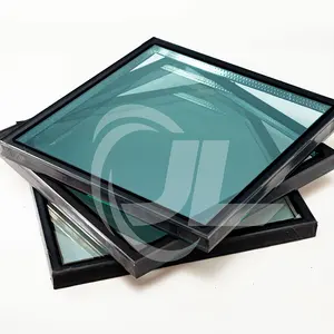 curved double layer insulated glass toughened glazed glass for curtain walls