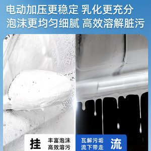 Portable <b>Electric</b> Car Wash <b>Foam</b> Sprayer Lithium Battery High Pressure Motor Wide Angle Spray Household Cleaning Watering Device - Product Image 5