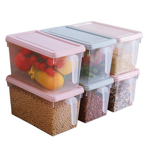 Koelkast Groente-en Opbergdoos Plastic Containers Voedsel Opbergdoos Met Handvat - Product Image 5
