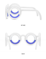 Lunettes anti-mal des transports pliables directement de l'usine, monture portable en PP, pour le mal de mer et le mal de voiture, sans verres, soulagement rapide