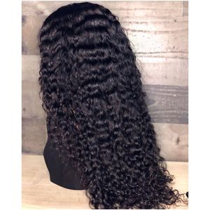 Tóc Người Gợn Sóng Xoăn Sâu Tóc Giả Ren Phía Trước Tóc Giả Thô Miến Điện Toàn Bộ Lớp Biểu Bì Tóc Trinh Nữ Hàng Mới Về 200% Denisty 13*4 Tóc Giả Ren Phía Trước - Product Image 4