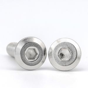 50pcs/bag Carbon Steel Nickel Plated Hexagon Socket Flat Chamfered Furniture Screw <b>Bolts</b> <b>M2</b> <b>M2</b>.5 M3 M4 M5 M6 M12 - Product Image 5