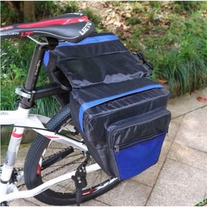 Sacoche de vélo grande capacité pour porte-bagages arrière avec poche zippée pour rangement sur cadre de VTT - Product Image 2