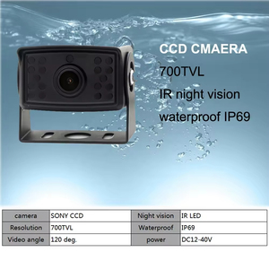 Hot bán 10.1 inch 2CH chia màn hình AHD 1080p <span class=keywords><strong>DVR</strong></span> <span class=keywords><strong>Camera</strong></span> chiếu hậu có dây đảo chiều Màn hình Kit cho xe buýt xe tải - Product Image 3