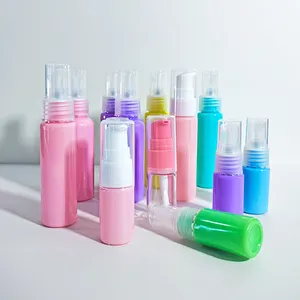 Botol Semprot Kabut Parfum Plastik 500Ml Kosong Pet 10 30 50 100Ml 1 Oz dengan Pompa Emas Hitam untuk Air Pembersih Minyak Rambut