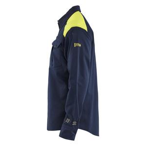 BLAKLADER - 323815178933L Camisa Multinorm Azul marino/Amarillo Hi-vis-CAMISETAS DE TRABAJO EAN 7330509904282 - Product Image 3