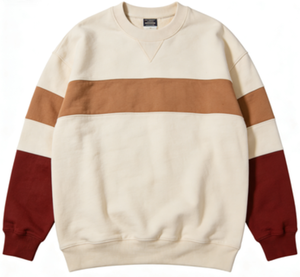 เสื้อสเวตเชิ้ตคอกลม สไตล์ฤดูใบไม้ร่วง/ฤดูหนาว เสื้อปูลโอเวอร์ปักลายแบบมีสีตัดกัน เสื้อแบรนด์อินเทรนด์/เสื้อตัวนอก - Product Image 3