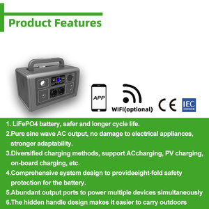Estación de Energía Portátil EnergyCreative 1000Wh/2000W con Carga Solar y Rápida para Auto, para Emergencias, Camping y Actividades al Aire Libre, Generador Solar SS-P7 - Product Image 5