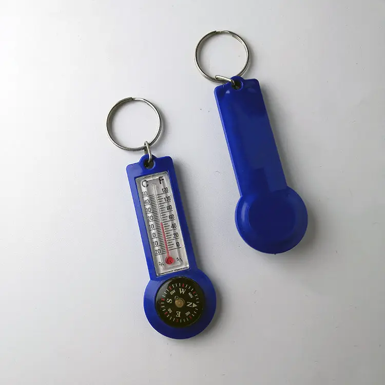 שני-in-one מדחום מדריך כדור פונקציה רב עם מצפן רכב keychain סיור נהיגה עצמית אספקה חיצונית מצפן