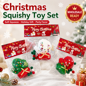 Christmas <b>Squishy</b> Stress Relief Toy Set Soft Squeeze Sensory Toy for Holiday Gifts Party Favors - Product Image 1