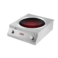 Four électrique, cuisinière électrique en céramique, barbecue encastrable, usage commercial et domestique, multifonctionnel concave