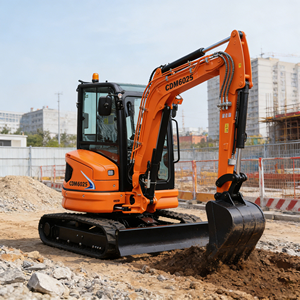 รถขุดขนาดเล็ก LonKinG CMD6025 2.5 ตัน เครื่องยนต์ยันม่าร์ บุ้งกี๋ขนาด 0.8 เมตร ระบบไฮดรอลิกเต็มรูปแบบ ปั๊มมอเตอร์ Hengli น้ำหนัก 3850 กก. - Product Image 3