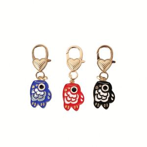 Porte-clés mignon et tendance en forme d'animaux (papillon, abeille, chat, poisson) pour emballage de sacs et bijoux - Product Image 5