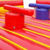 Jeu de joute gonflable avec bâtons de combat, pour duel de gladiateurs, événement sportif interactif, équipement de jeu souple pour fêtes et événements d'entreprise, Songfa PVC