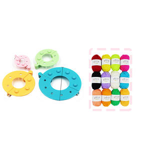 <span class=keywords><strong>Machine</strong></span> <span class=keywords><strong>à</strong></span> pompons en laine 2 pièces, 3,5 cm, 5,5 cm, 7 cm, 9 cm, pour travaux <span class=keywords><strong>d</strong></span>'aiguille, fabrication de poupées, avec plusieurs pelotes de laine colorées - Product Image 3