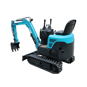 Miniexcavadora de orugas de goma hidráulica de 1 tonelada con cucharón, la más pequeña de fábrica, para bomba de motor - Product Image 5