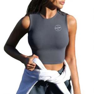 Vente en Gros Logo Personnalisé Décontracté Slim Fit Sport Street Wear Impression Numérique Débardeurs Femmes pour Femmes Crop Top - Product Image 4