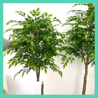 Plante Artificielle Grande en Polyester Écologique Personnalisable pour Décoration Intérieure et Extérieure, Plante en Pot Artificielle Façon Arbre