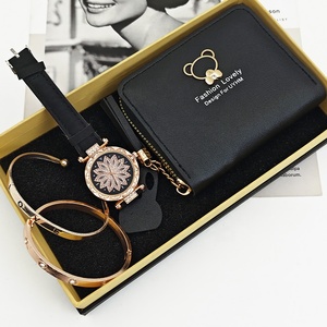 Conjunto de Relojes de Mujer en Tendencia 2026, Reloj con Diamantes, Pulsera y Cartera de Cuero, Set de Regalo - Product Image 3