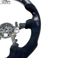Ever-carbon Racing ECR Accessoires d'intérieur Boîte en carton de sport Volant LED en fibre de carbone Rouge 1pcs pour Chevrolet Corvette C5