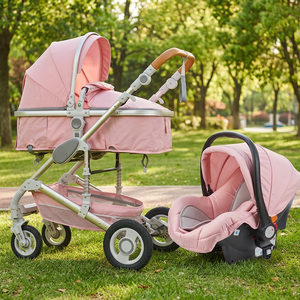 Poussette 3 en 1 High Landscape avec <span class=keywords><strong>nacelle</strong></span> EN1888, absorption des chocs, cadre en aluminium, harnais 5 points - Product Image 2