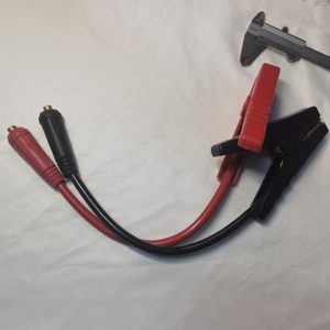 Clip de <span class=keywords><strong>batterie</strong></span> haute intensité 10A durable avec fil, <span class=keywords><strong>pince</strong></span> <span class=keywords><strong>crocodile</strong></span> à mâchoires épaisses, clip de connexion de <span class=keywords><strong>batterie</strong></span> en acier et laiton plaqué nickel - Product Image 1