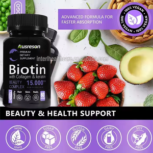 Ausreson Etiqueta Privada biotina colágeno queratina colágeno cabello piel y uñas Heathcare suplemento cápsulas de biotina para el crecimiento del cabello - Product Image 6