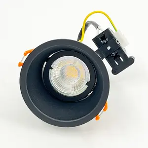 Aluminium GU10 GU5.3 MR16 Round Modern LED Recessed Downlight For Restaurant Hotel Living Room