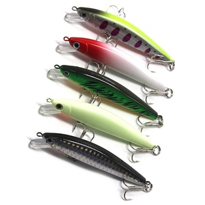 Leurre flottant de haute qualité 120 mm 6,7 g, type Minnow, appât dur avec 2 hameçons triples pour la pêche au bar, à la truite et au brochet en eau douce et salée - Product Image 6
