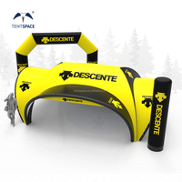 Tamaño personalizado y forma de carpa forma de evento 0 publicidad al aire libre equipo de promoción de araña inflable Gazebo cúpula dosel eventos tienda