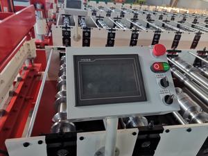 เครื่องม้วนหลังคาทรงสี่เหลี่ยมคางหมู IBR แผ่นหลังคาวัสดุเหล็กระบบควบคุม PLC ใช้ลูกปืนมอเตอร์กระเบื้องแบรนด์ใหม่ - Product Image 5