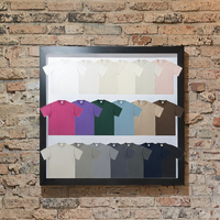 T-shirt décontracté pour homme 100 % coton tissé 280 g/m² col rond manches courtes uni coupe ample et carrée séchage rapide logo personnalisé