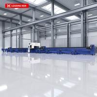Pasokan Pabrik Mesin Pemotong Tabung Laser Serat Profesional Linghan Laser Three Chuck 3000w 6000w 12000w