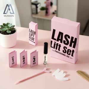 Kit de rehaussement de cils certifié SGS, marque privée, booster de kératine, qualité professionnelle, liquide et crème sans odeur, naturel et temporaire - Product Image 1