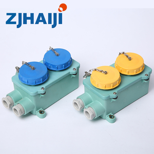 ZJHAIJI IMPA792765 R12-2-2 Double prise étanche marine 2P+E <span class=keywords><strong>x2</strong></span> 110V Jaune IP56 CE/CCS Résine synthétique MOQ 1 pièce - Product Image 3