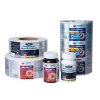 Autocollants et étiquettes personnalisés en rouleau, personnalisation avec logo, rouleau d'étiquettes adhésives en vinyle argenté pour produits de santé, pour l'emballage