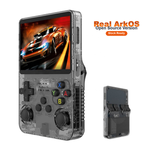 Nouvelle console de jeux portable de poche ArkOS Linux open source 3,5 pouces, 64 Go, plus de 20 000 jeux vidéo rétro classiques - Product Image 1