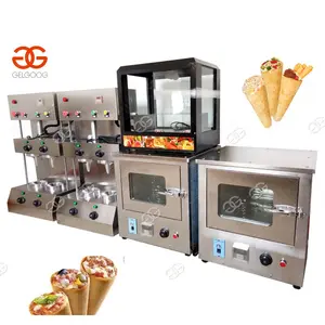 Most Popular High Quality Automatic Crispy Sugar Wafer Kono Pizza Cone Making Baking Oven Equipment Pizza Cono Machine Price