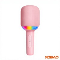 Wowo Kids Singing Microphone Speaker Combo Model K6 Perangkat Karaoke Ajaib Respon Frekuensi 20Hz-20kHz Nirkabel untuk