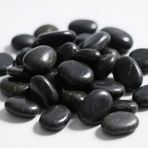 Fabriek Direct Hooggepolijste Zwarte Natuursteen Geplaveide Rivierrots Landschapssteen Voor Buitendecoratie - Product Image 3